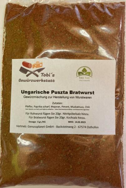 Ungarische Puszta Bratwurst Gewürzmischung - ab 100gr - 1Kg Gewürzzubereitung
